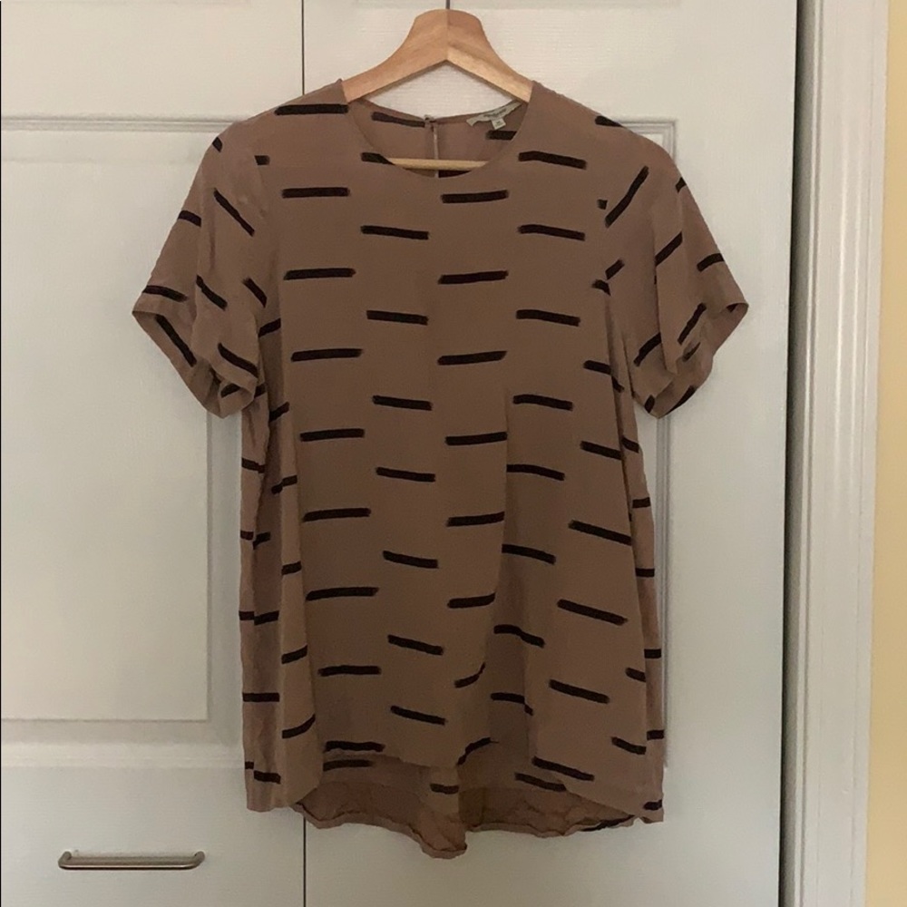 Madewell silk blouse, M